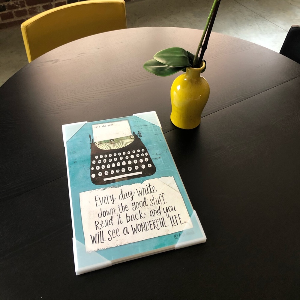 Typewriter/quote wall art